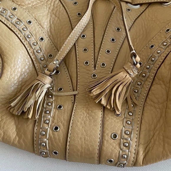 Cole Haan Tan Leather Shoulder Bag - Picture 3 of 8